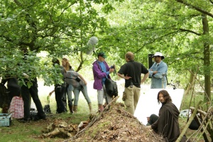 Filming the ranger camp.
